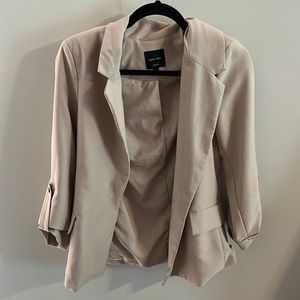Love Tree Beige Half Sleeve Blazer